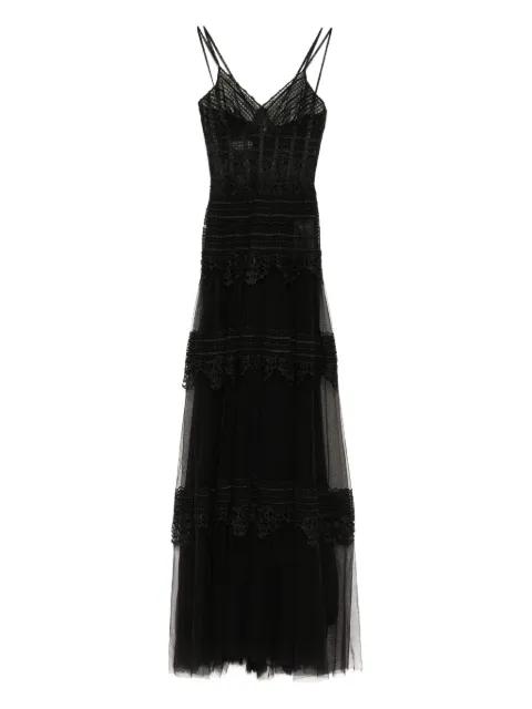 lace sleeveless dress by SAIID KOBEISY