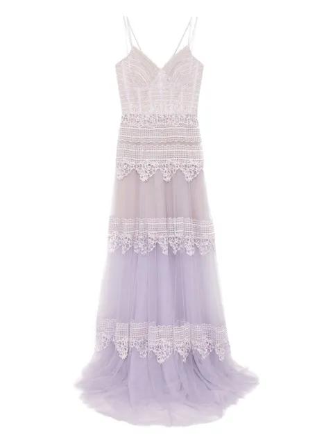 lace sleeveless dress by SAIID KOBEISY