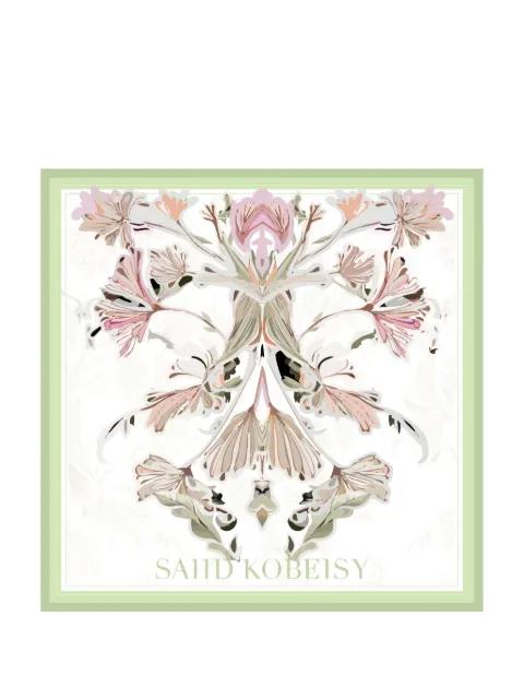 large floral scarf by SAIID KOBEISY