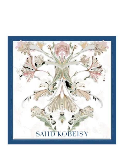 medium floral scarf by SAIID KOBEISY