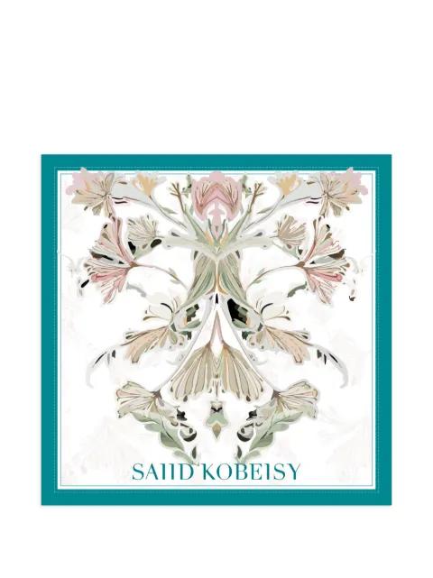 medium floral scarf by SAIID KOBEISY