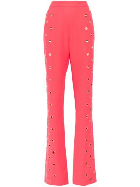 metal-ring tailored trousers by SAIID KOBEISY