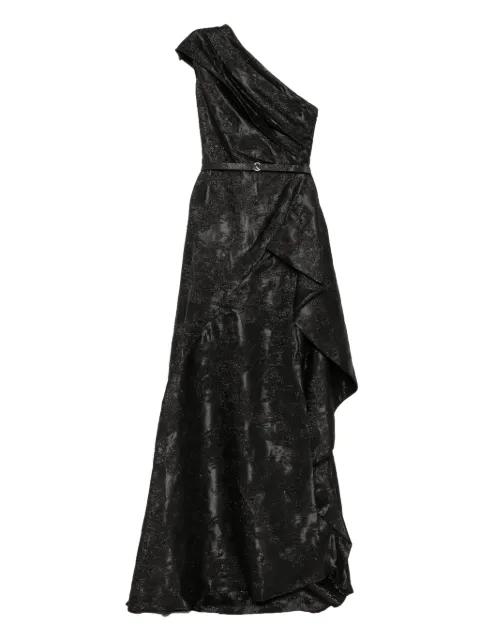 one-shoulder brocade dress by SAIID KOBEISY
