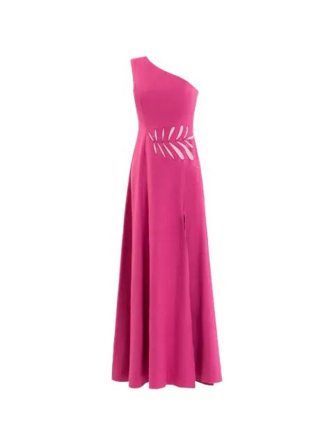 one-shoulder cut-out dress by SAIID KOBEISY