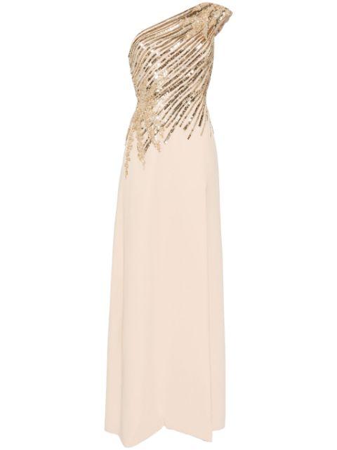 one shoulder sequin dress by SAIID KOBEISY