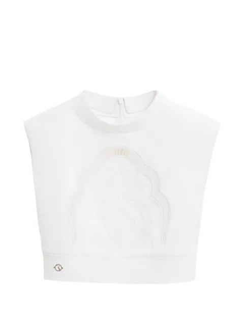 perforated crop top by SAIID KOBEISY
