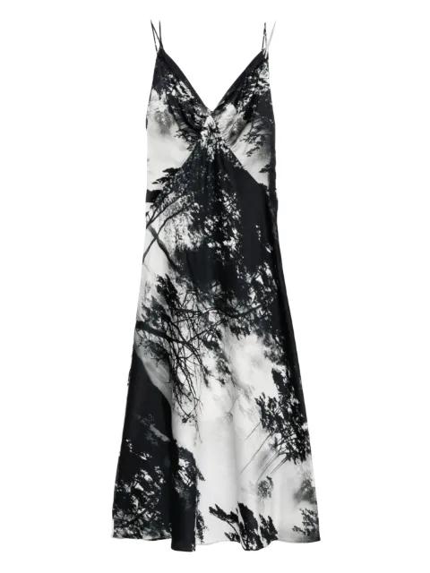 printed midi dress by SAIID KOBEISY