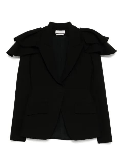 ruffled blazer by SAIID KOBEISY
