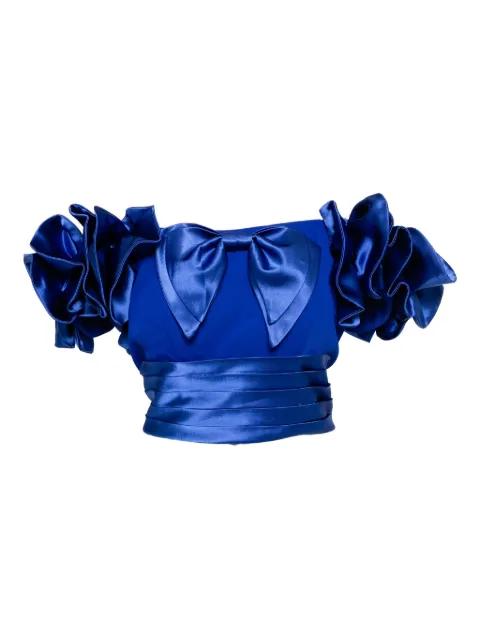ruffled blouse by SAIID KOBEISY
