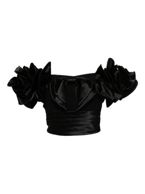ruffled blouse by SAIID KOBEISY