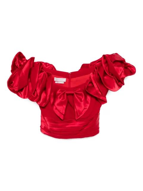 ruffled corset by SAIID KOBEISY