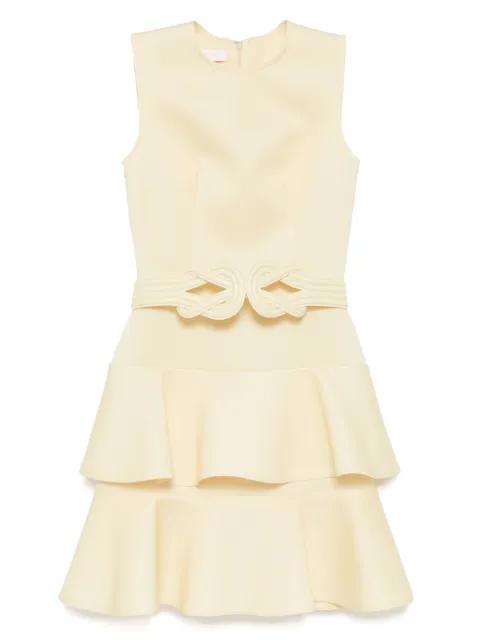 ruffled mini dress by SAIID KOBEISY
