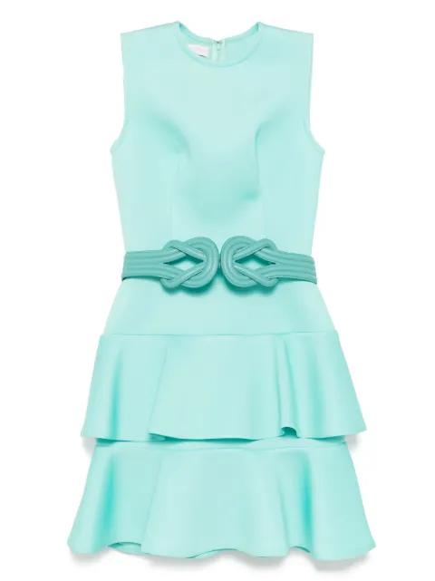 ruffled mini dress by SAIID KOBEISY