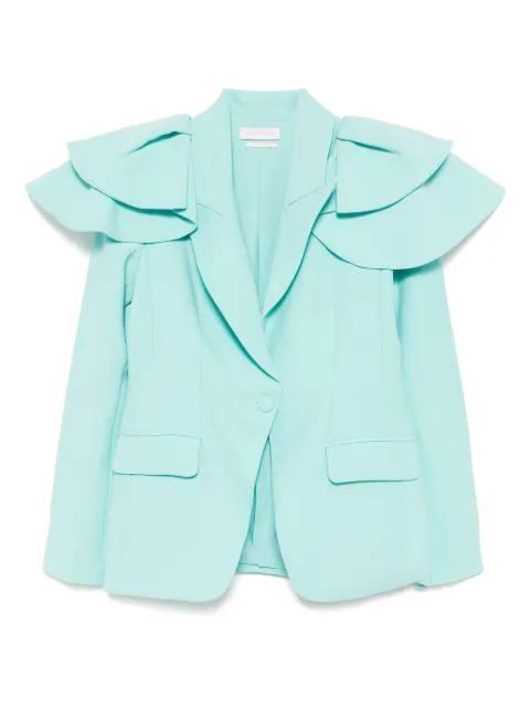 ruffled tailored blazer by SAIID KOBEISY