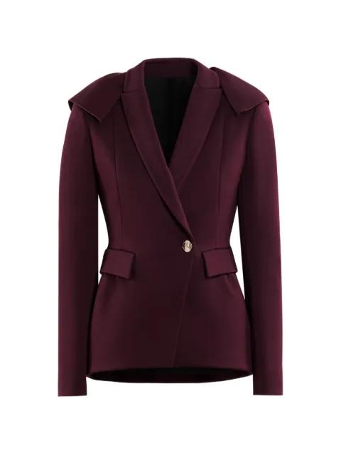 ruffled tailored jacket by SAIID KOBEISY