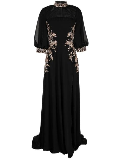 sequin-embellishment long dress by SAIID KOBEISY
