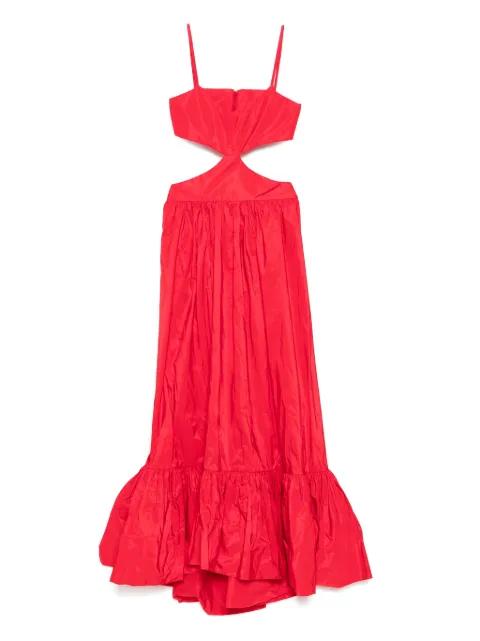 taffeta midi dress by SAIID KOBEISY