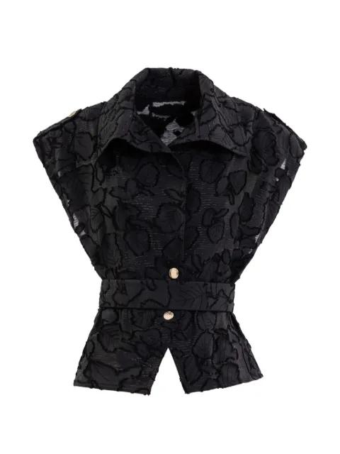 textured blouse and trousers set by SAIID KOBEISY