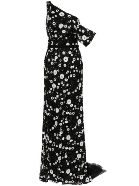 tulle off-shoulder gown by SAIID KOBEISY