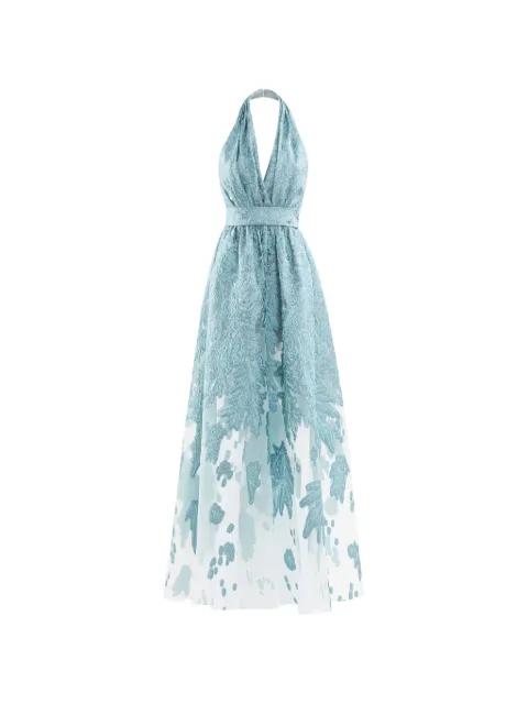 v-neck jumpsuit by SAIID KOBEISY