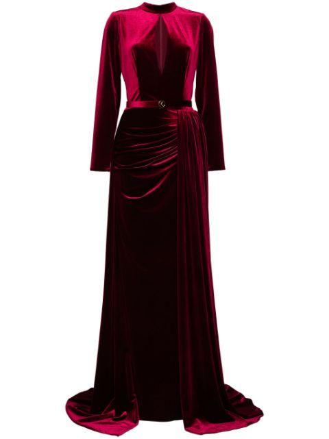 velvet long dress by SAIID KOBEISY