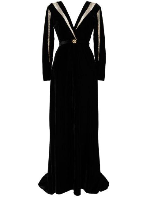 velvet long dress by SAIID KOBEISY
