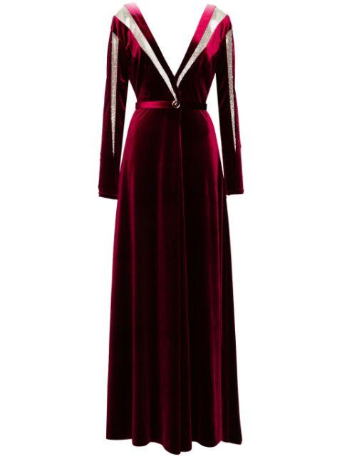 velvet long dress by SAIID KOBEISY