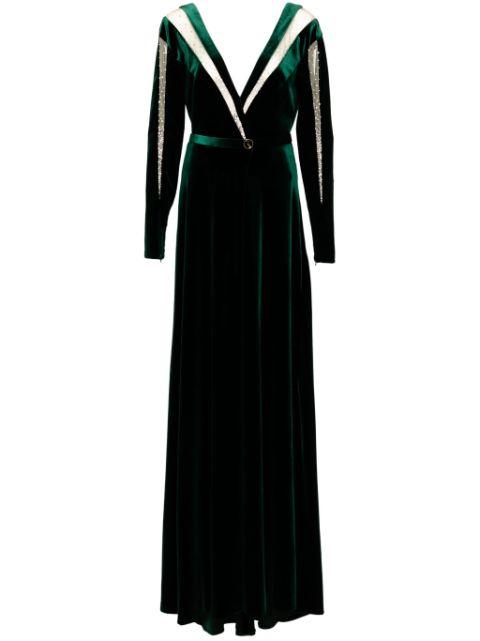 velvet long dress by SAIID KOBEISY
