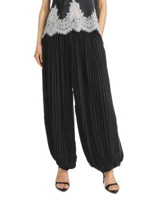 Ronan Pleated Chiffon Pants by SAINT ART