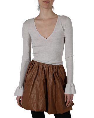 Watson Wool Ruffle Knit Sweater by SAINT ART
