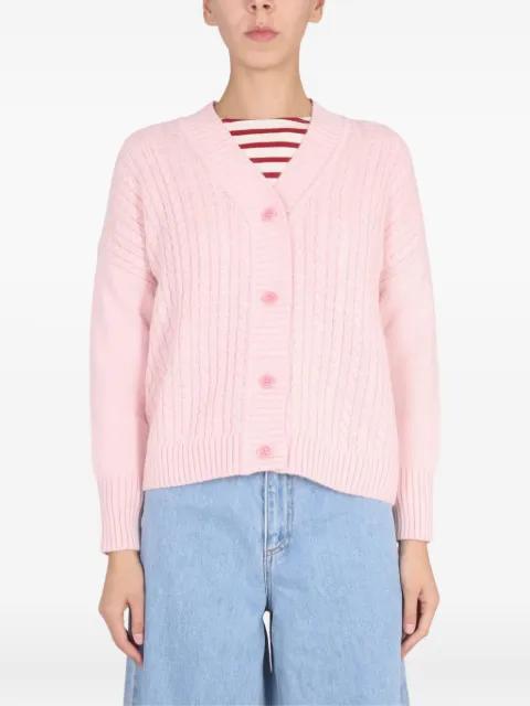 cable-knit buttoned cardigan by SAINT JAMES