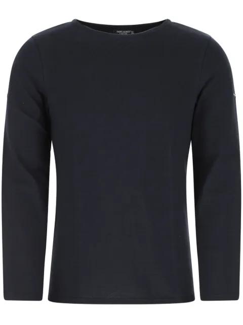 elbow-patches cotton T-shirt by SAINT JAMES