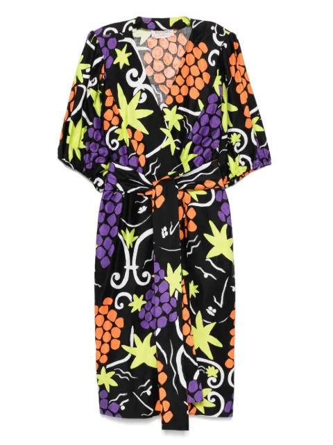 1980s cotton dress by SAINT LAURENT 
