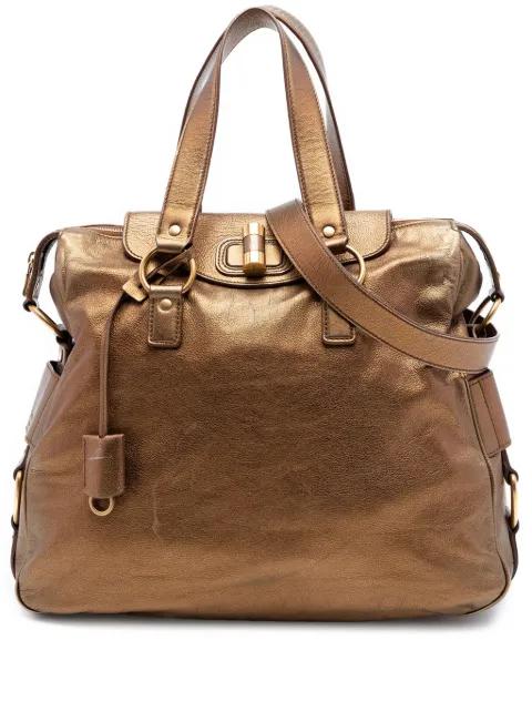 2000-2012 Metallic Calfskin Muse satchel by SAINT LAURENT 