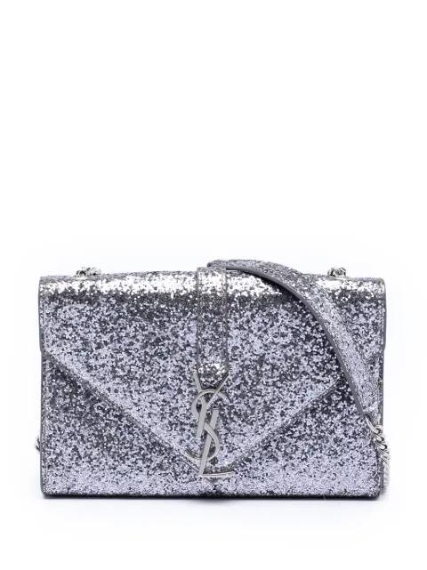 2010-2026 Glitter Galactica Leather Monogram Envelope Chain Wallet crossbody bag by SAINT LAURENT 