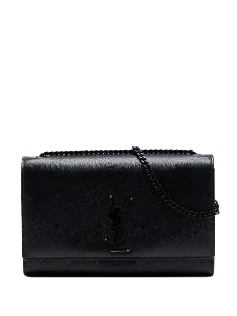 2010-2026 Medium Grain De Poudre Monogram Monochrome Kate crossbody bag by SAINT LAURENT 