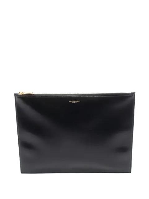2010s leather clutch bag by SAINT LAURENT 