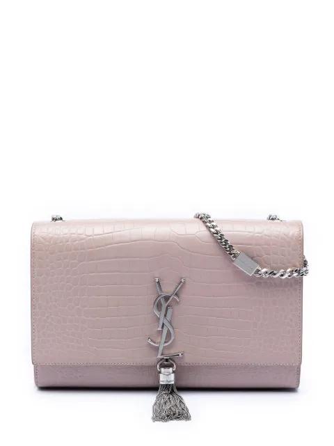 2013-2026 Medium Croc Embossed Leather Kate Tassel crossbody bag by SAINT LAURENT 