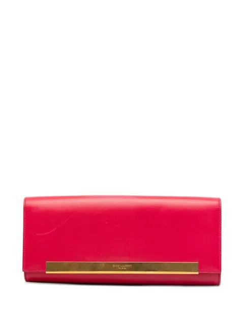 2013-2026 Smooth Calfskin Lutetia Flap clutch bag by SAINT LAURENT 