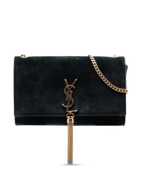 2014 Medium Suede Monogram Kate Tassel crossbody bag by SAINT LAURENT 