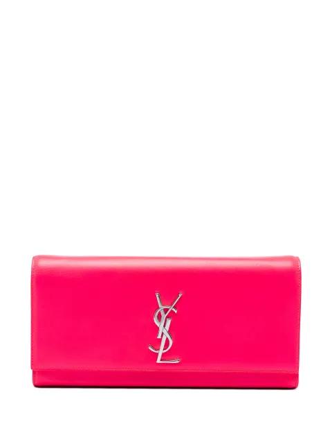 2014 Smooth Calfskin Monogram Cassandre clutch bag by SAINT LAURENT 
