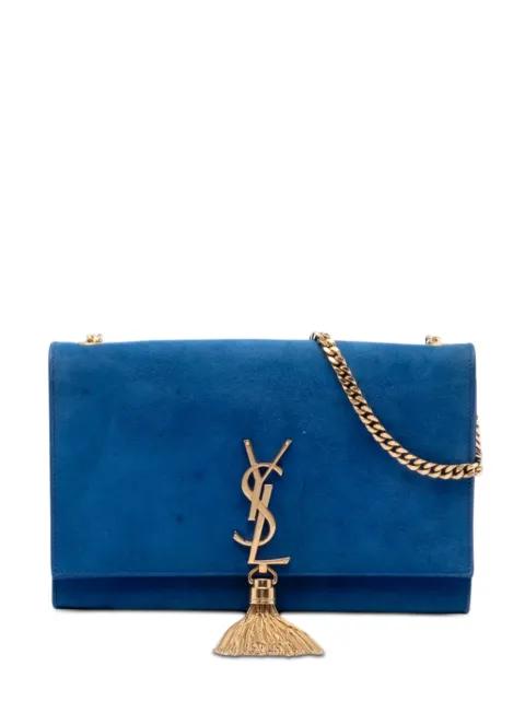 2015 Medium Suede Monogram Kate Tassel crossbody bag by SAINT LAURENT 