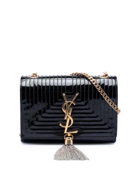 2015 Small Quilted Patent Monogram Kate Tassel crossbody bag by SAINT LAURENT 