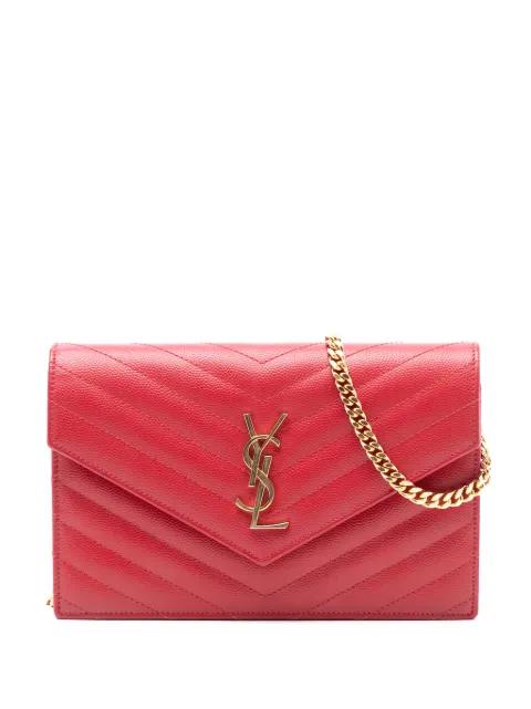 2016 Grain De Poudre Cassandre Envelope Chain Wallet crossbody bag by SAINT LAURENT 