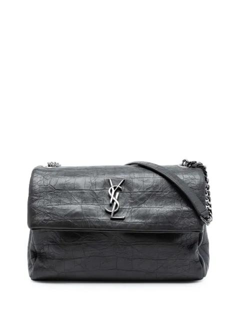 2016 Medium Croc Embossed Calfskin Monogram West Hollywood crossbody bag by SAINT LAURENT 