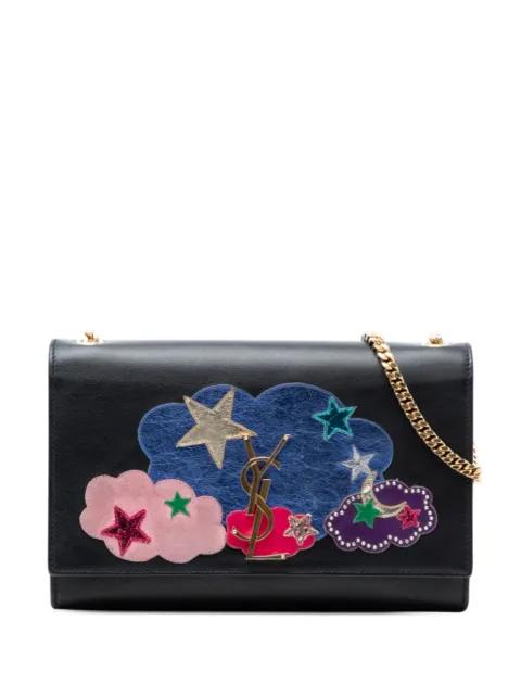 2016 Medium Lambskin Cloud Star Patchwork Monogram Kate crossbody bag by SAINT LAURENT 