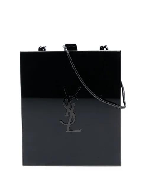 2017 Acrylic Tuxedo Box Clutch on Chain crossbody bag by SAINT LAURENT 