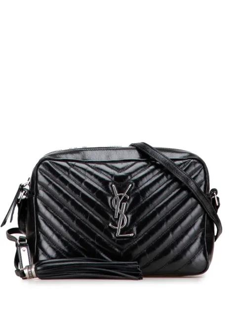 2017 Cracked Shiny Calfskin Matelasse Tassel Monogram Lou Camera Bag crossbody bag by SAINT LAURENT 2017 Cracked Shiny Calfskin Matelasse Tassel Monogram Lou Camera Bag crossbody bag by SAINT LAURENT