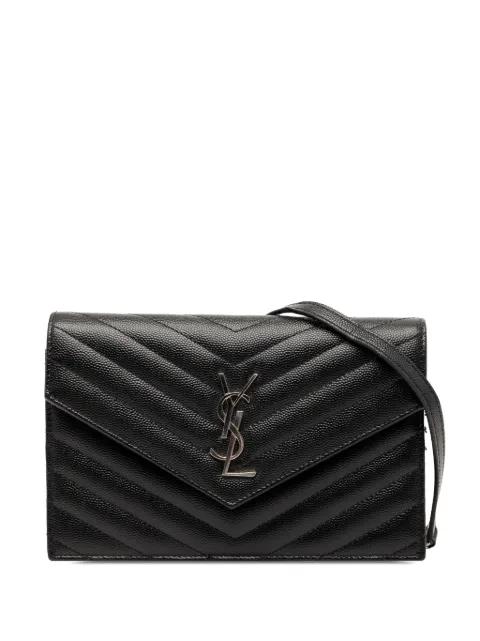 2017 Grain De Poudre Cassandre Envelope Chain Wallet crossbody bag by SAINT LAURENT 