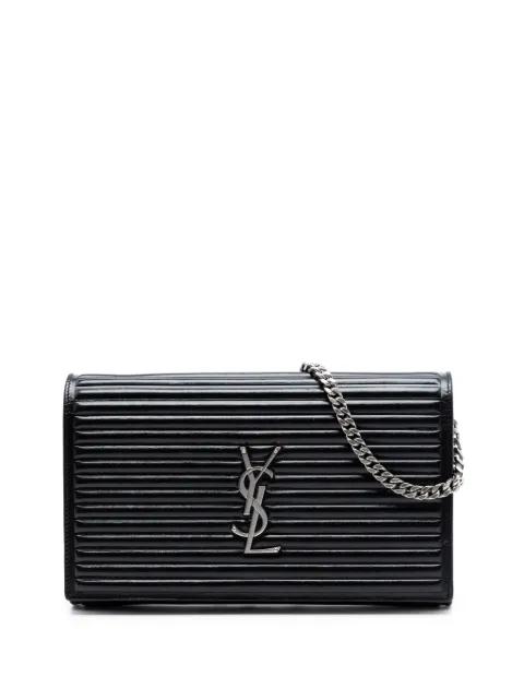 2017 Medium Horizontal Quilted Calfskin Monogram Kate crossbody bag by SAINT LAURENT 